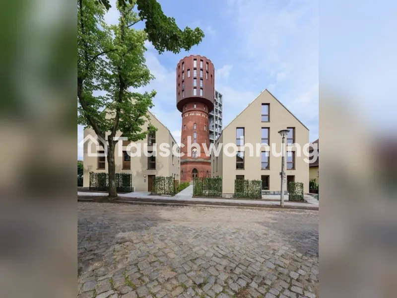 Tauschwohnung: 2-Zimmer-Wohnung im denkmalgeschützten Turm mit Terrasse — photo 1